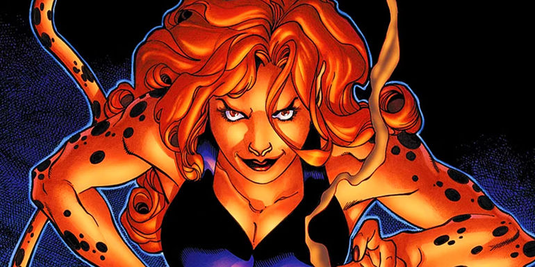 Cheetah attacking in DC Comics