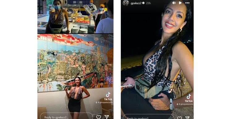 90 Day Fiance star Gino Palazzolo's Instagram Story with slideshow about Jasmine