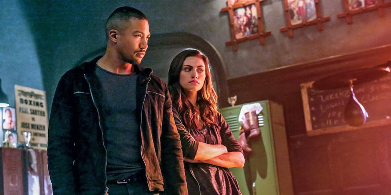 Hayley and Marcel standing together in The Originals