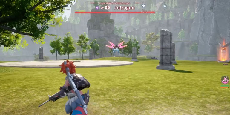 Palworld Jetragon battle