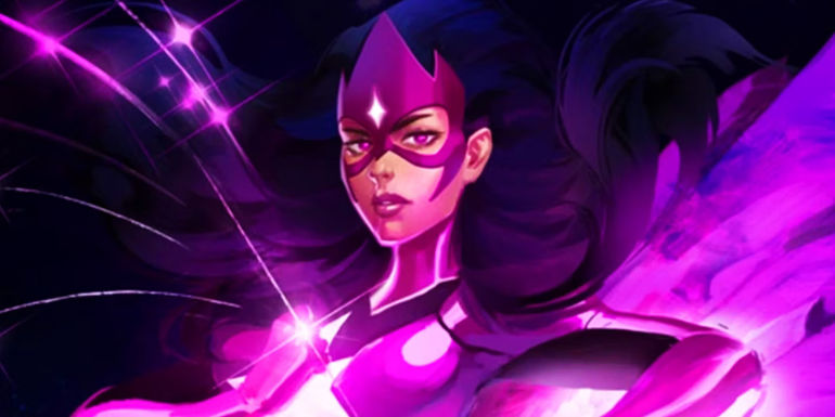 Star Sapphire using her power in DC Comics