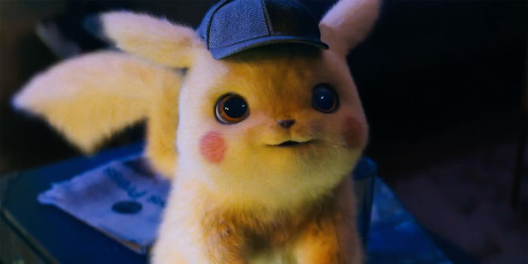 Pikachu smiling in Detective Pikachu