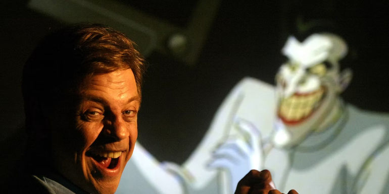 Mark Hamill excited next to the Joker Voice Actors