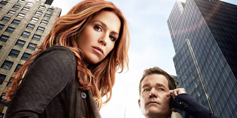 Carrie Wells and Al Burns in Unforgettable promotional art.