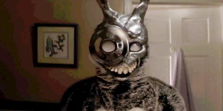 James Duval as Frank The Rabbit with his right eye distorted in Donnie Darko