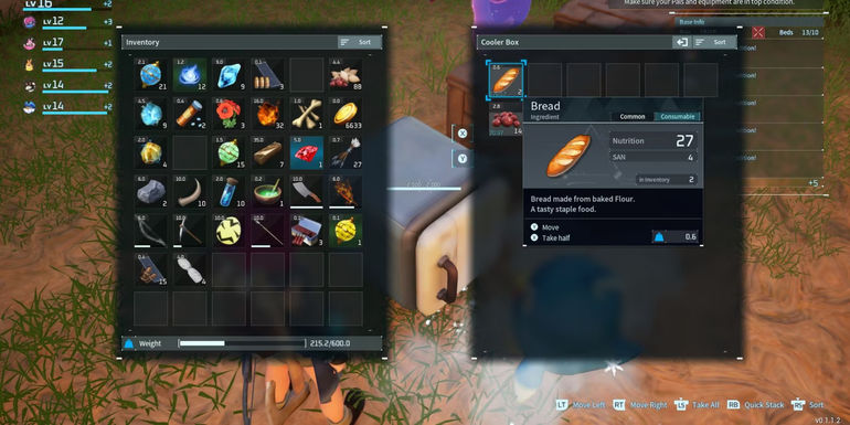 palworld cooler box inventory 