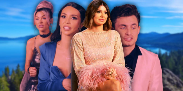 Raquel Leviss, with other Vanderpump Rules cast members