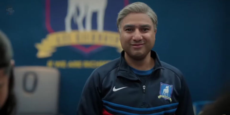 Nate (Nick Mohammed) smiling in Ted Lasso