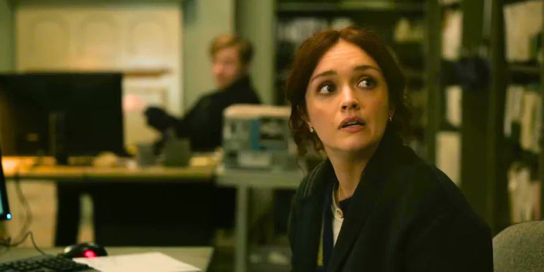 Olivia Cooke as Sid looking surprised in Slow Horses