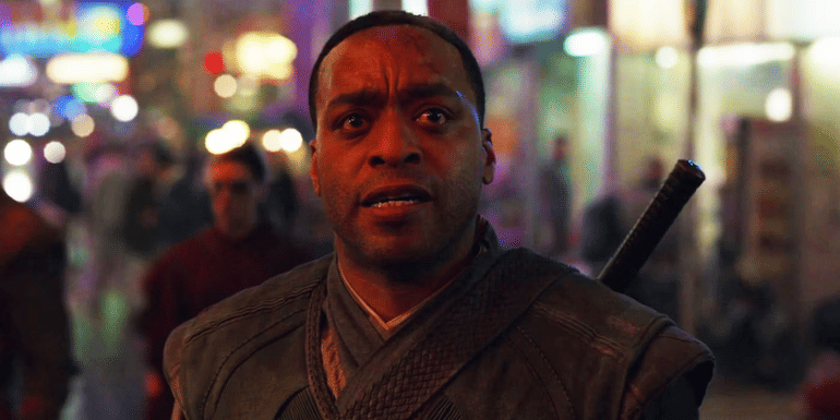 Baron Karl Mordo looks in terror at the Dark Dimension bleeding into Earth in Doctor Strange