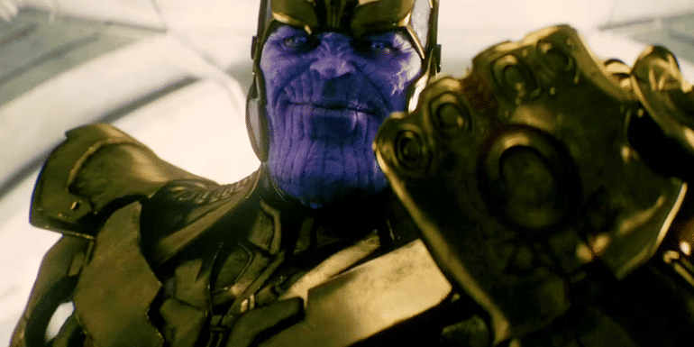 Josh Brolin as Thanos in Avengers Age of Ultron post-credits scene