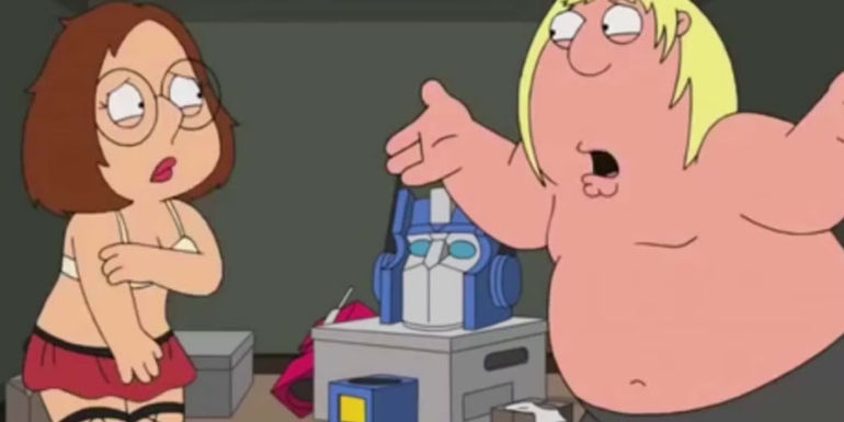 Meg makes out with Chris Family Guy