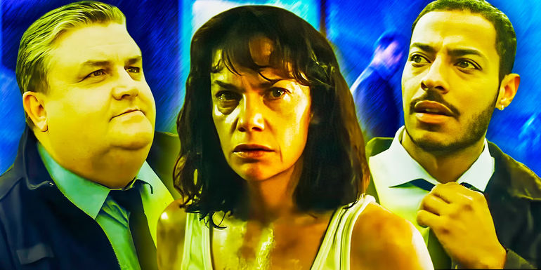 Ruth Wilson as Lorna Brady, Daryl McCormack as Detective Colman Akande, & Simon Delaney