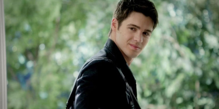 An image of Jeremy Gilbert looking serious in The Vampire Diaries