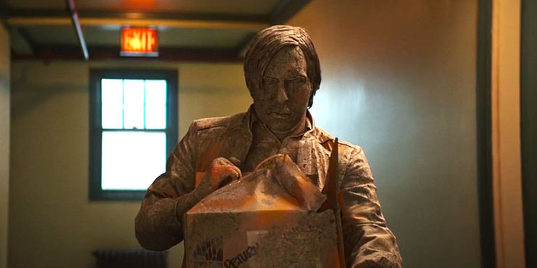 Gabe turned to stone in the Percy Jackson season 1 finale