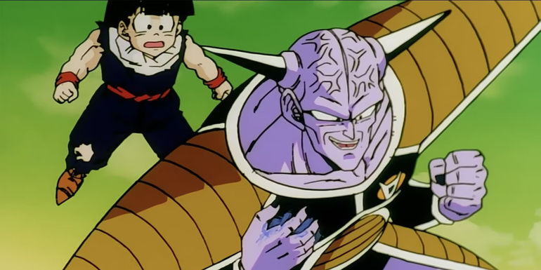 DBZ's Gohan with Captain Ginyu. 