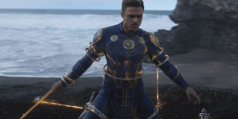 Ikaris is tied down in Eternals' final fight