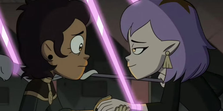 Luz and Amity in the final episode of The Owl House