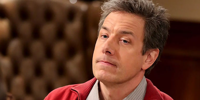 Barry Kripke raising his eyebrows and looking unimpressed in The Big Bang Theory