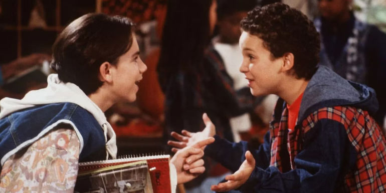 Shawn Hunter and Cory Matthews Talking on Boy Meets World.