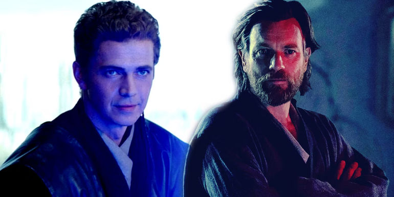 Anakin and Obi-Wan in Obi-Wan Kenobi.