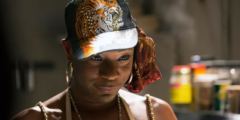Nelsan Ellis as Lafayette Reynolds looking serious in True Blood