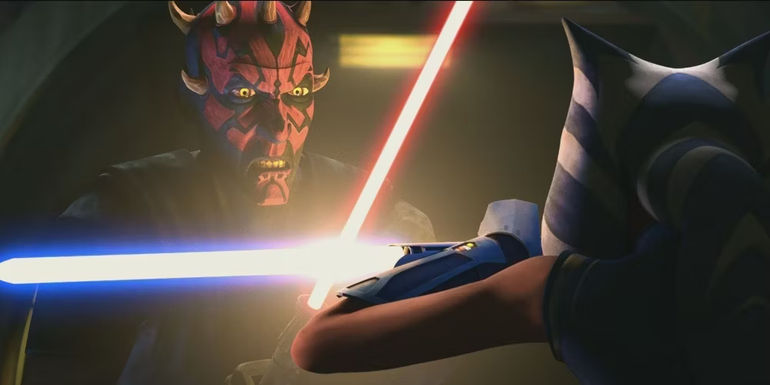 Star Wars The Clone Wars Season Seven 7 Maul Ahsoka Tano Lightsaber Duel