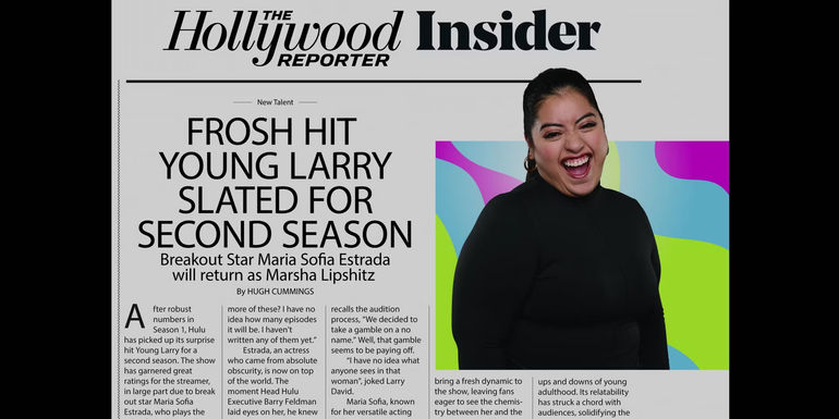 A THR article about Maria Sofia in Curb Your Enthusiasm