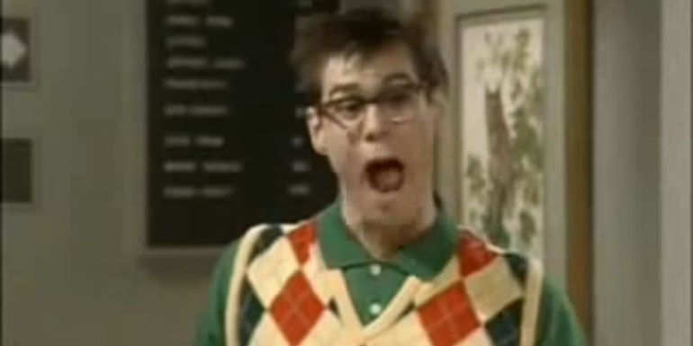 Parnell (Jim Carrey) screaming in In Living Color.