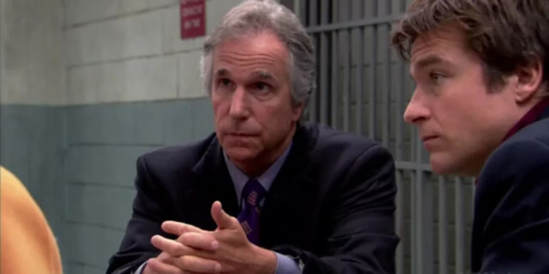 Henry Winkler and Jason Bateman in Arrested Development