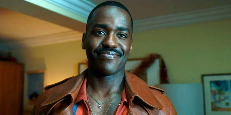 Ncuti Gatwa as the Fifteenth Doctor smiling in Doctor Who