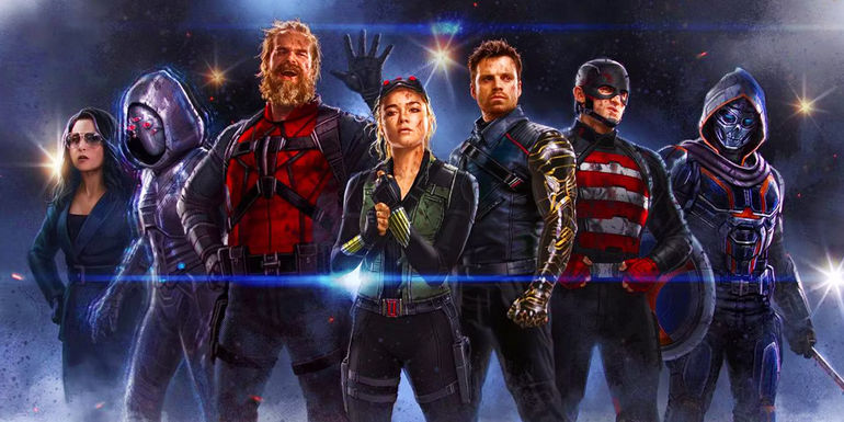 The Thunderbolts line-up in promo for upcoming Phase 5 film