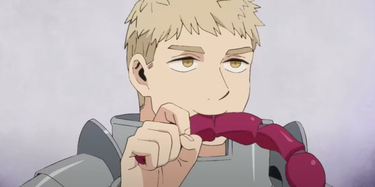 Delicious in Dungeon_Laios has a snack