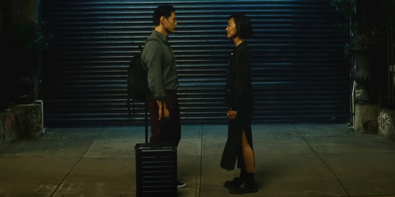Nora and Hae Sung say goodbye in Past Lives