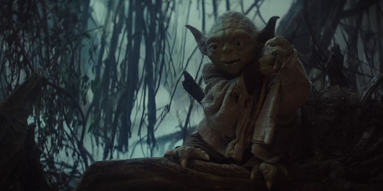 Yoda meets Luke Skywalker - Star Wars The Empire Strikes Back