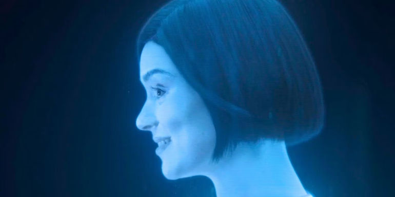 Cortana (Jen Taylor) smiles in Halo season 2