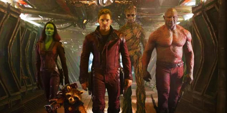 Guardians of the Galaxy in Ravager clothing in 2014