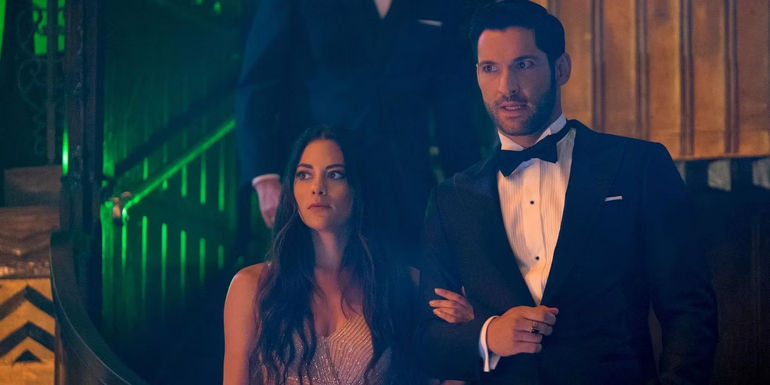 Lucifer and Eve on Lucifer's season 4