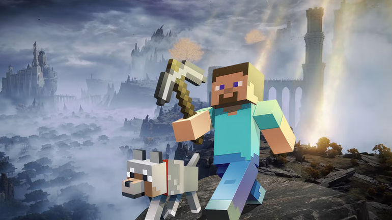 Tòa Tháp Thần Thánh từ Elden Ring trong Minecraft: Sự Sáng Tạo Đỉnh Cao