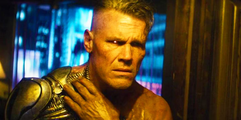 Cable looking in the mirror in Deadpool 2