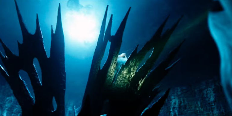 The deadlights float above rocks in IT Chapter Two