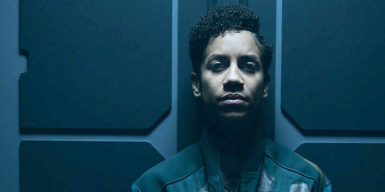 Naomi Nagata looking shocked in The Expanse 