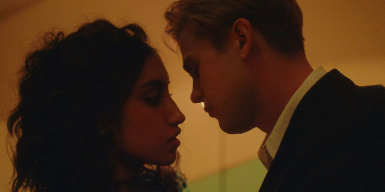 Em and Dex look deeply into each other's eyes in One Day