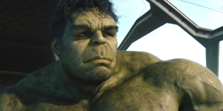 Mark Ruffalo as Hulk leaving for Sakaar in Avengers: Age of Ultron