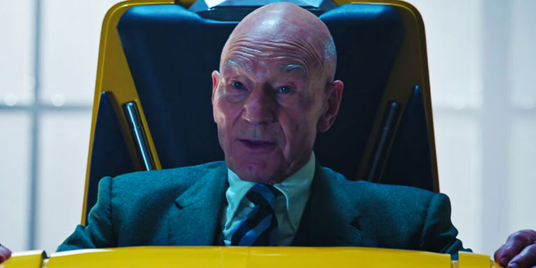 Professor X in Illuminati chamber in Doctor Strange 2
