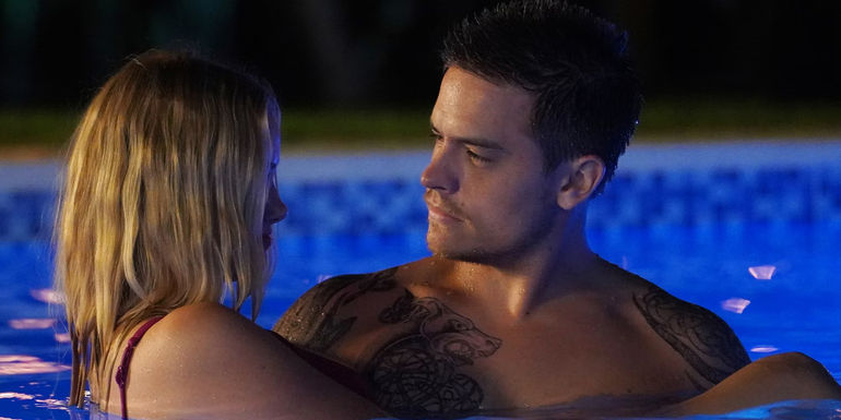 Dylan Sprouse and Virignia Gardner in Beautiful Wedding 2