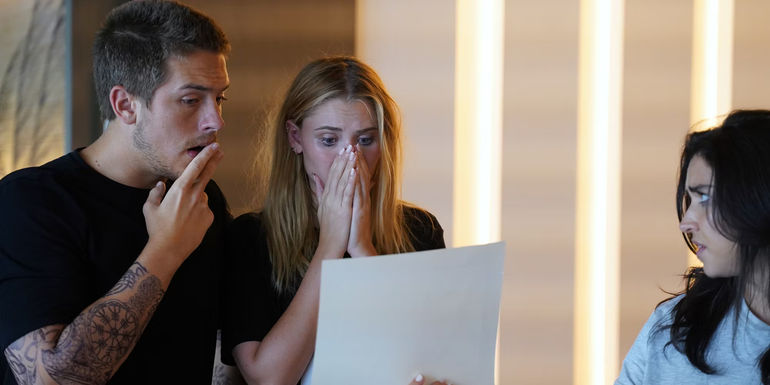 Dylan Sprouse and Virignia Gardner in Beautiful Wedding 3