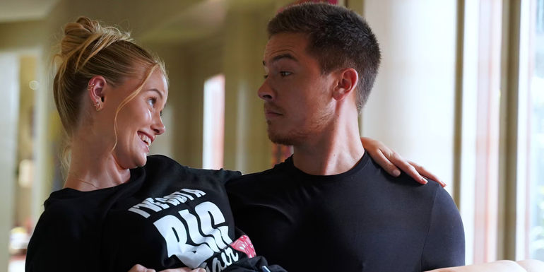 Dylan Sprouse and Virignia Gardner in Beautiful Wedding 4