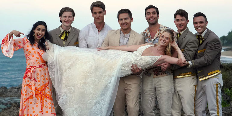 Dylan Sprouse and Virignia Gardner in Beautiful Wedding 6