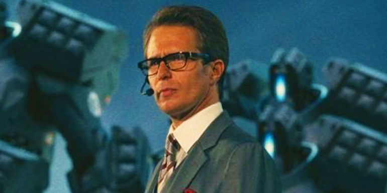 Justin Hammer with Hammer Drones in Iron Man 2